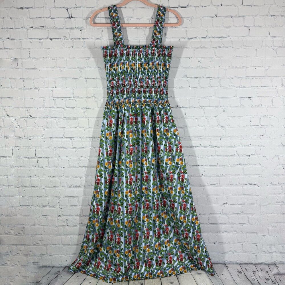 Hill House The Nap Dress Womens Medium Floral Smocked Maxi Dress Cottagecore - Picture 3 of 10